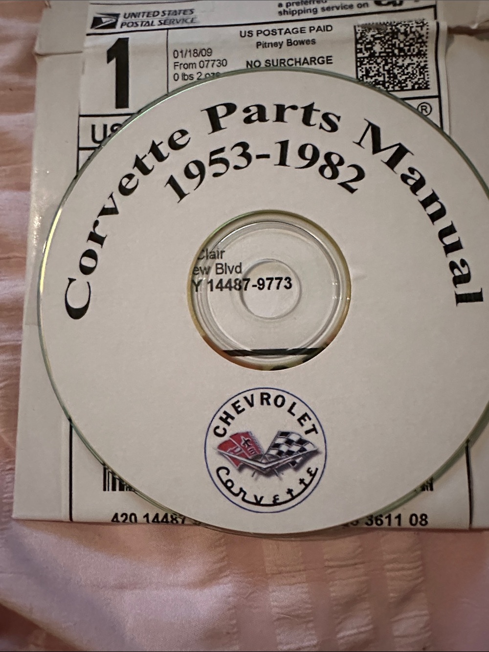 Corvette Parts Manual 1953-1982 CD - Chevrolet Corvette - White